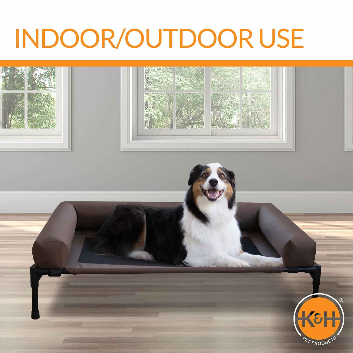 K&H Pet Products Original Bolster Pet Cot Elevated Pet Bed - MegaEssentials
